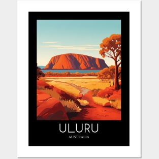 A Pop Art Travel Print of Uluru / Ayers Rock - Australia Posters and Art